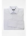 Light Blue Striped Cotton Shirt / Size: 41 / 16 - Fit: M