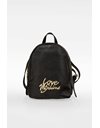 Black Backpack with Gold Details