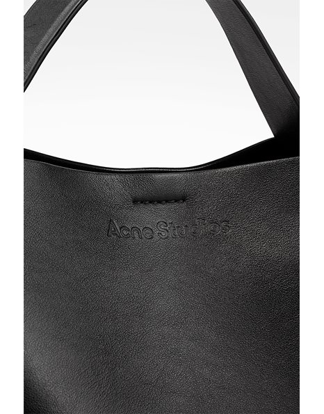 Black Leather Mini Musubi Bag