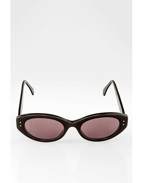 AA0026S Black Oval Sunglasses