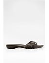 Black Leather Sandals with Silver Detail / Size: 39 - Fit: True to Size