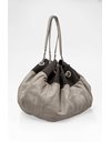 Grey Leather Stretch Spirit Cabas Shoulder Bag