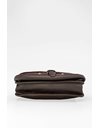 Dark Brown Leather Crossbody Bag