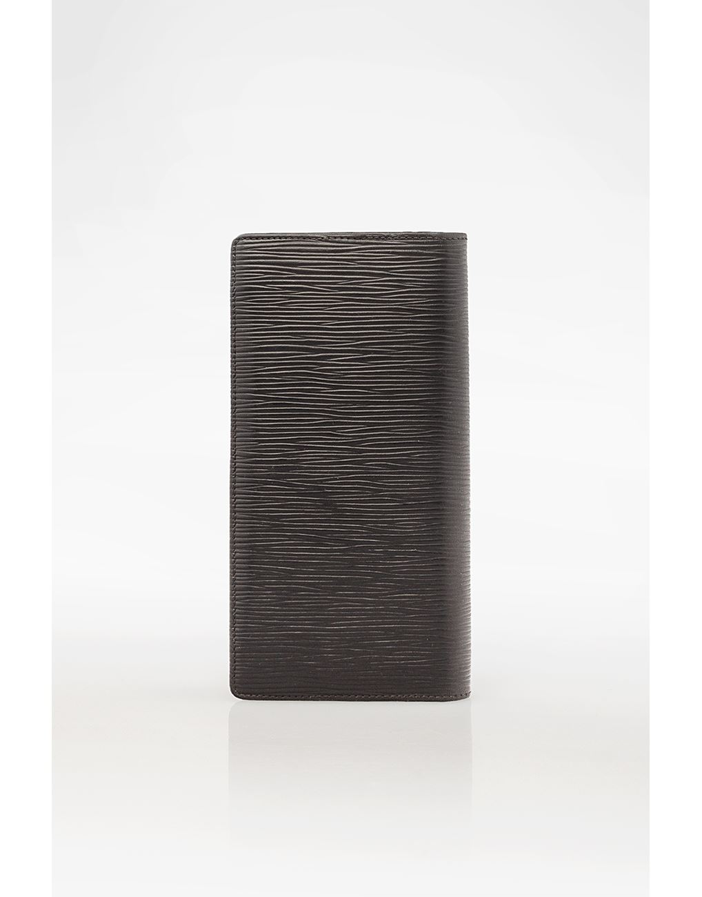 Louis Vuitton // Black Epi Leather Checkbook Holder Wallet