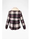 Check Flannel Jacket with Sheep Collar / Size ΙΤ40 - Fit: True to Size