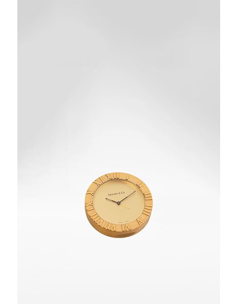 Χρυσό Ατσάλινο Atlas Travel Clock