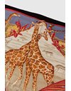 Silk Scarf with Giraffe Print 