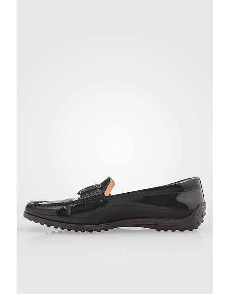 Black Patent Leather Loafers  / Size: 38 - Fit: True to size