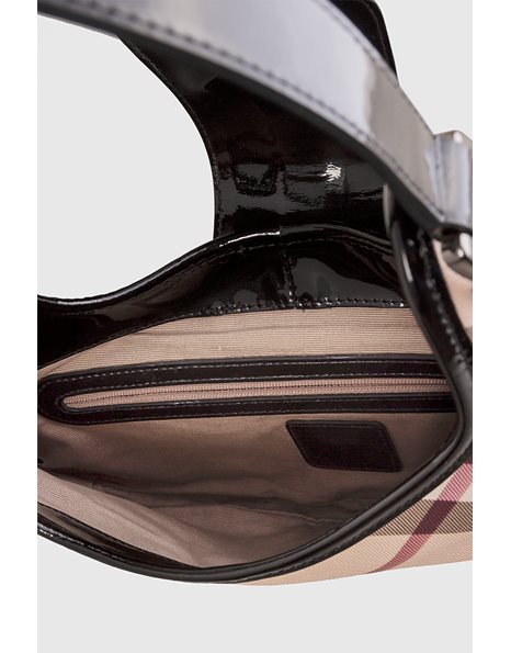 Nova Check Brook Patent Leather Shoulder Bag