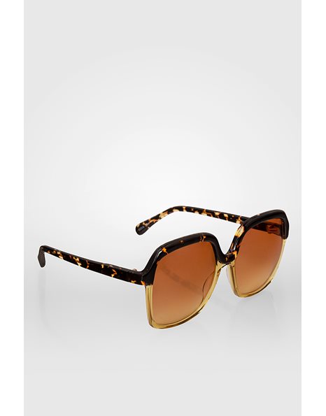 CLARKE 5518C-004 Large Rectangular Tortoisell Sunglasses