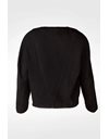 Μαύρο Ριχτό Tweed Σακάκι με CC Κουμπιά / Μέγεθος FR40 - Εφαρμογή: Small