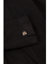 Black Tweed Jacket with CC Buttons  / Size FR40 - Fit: Small