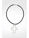 925 Silver Cross Rope Necklace