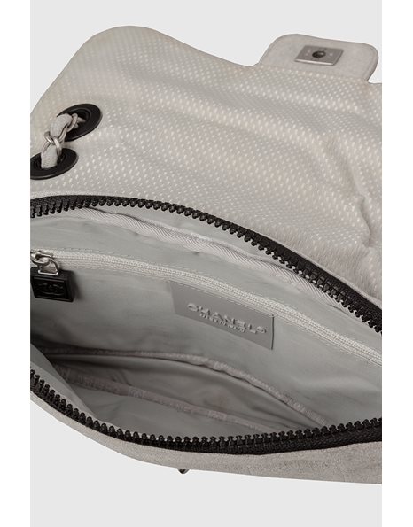 Light Grey Sport Line Flap Bag
