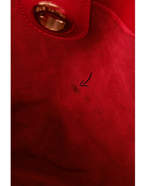 Red Epi Leather Cluny Shoulder Bag
