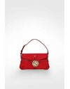 Red Satin Evening Bag with Diamante GG Logo