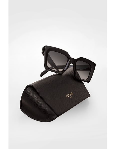 CL401301 Black Square Acetate Sunglasses